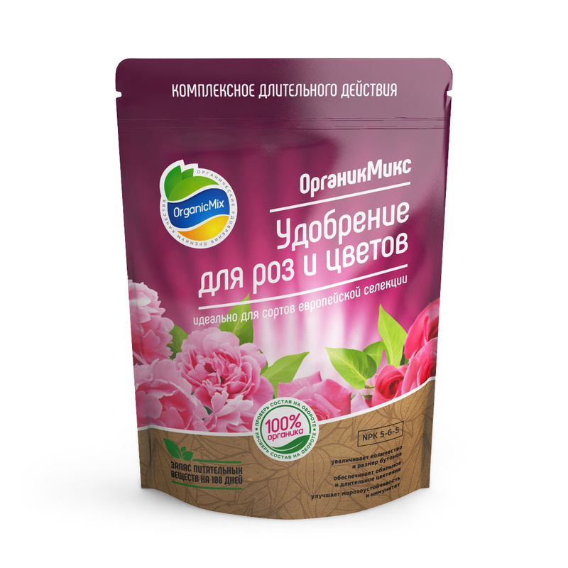 Удобрение ОрганикМикс для роз и цветов 200г