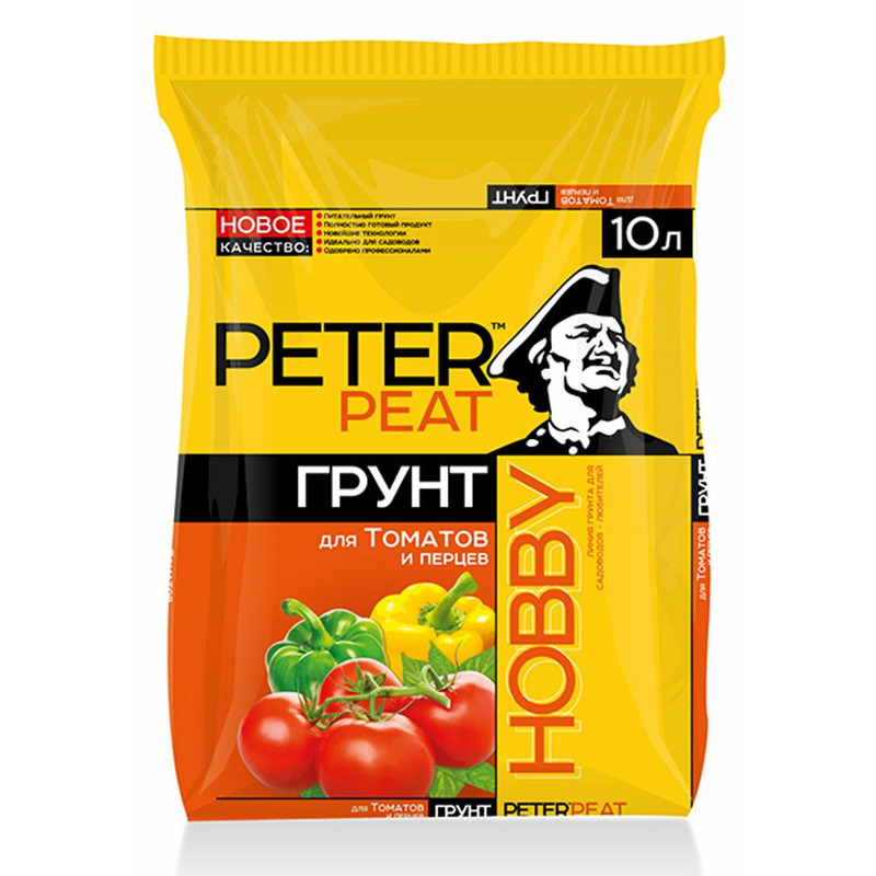 Грунт "Для томатов и перцев" Peter Peat Линия Хобби 10 л