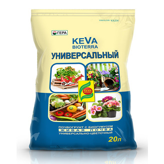 Грунт Универсальный с биогумусом KEVA BIOTERRA 20 л